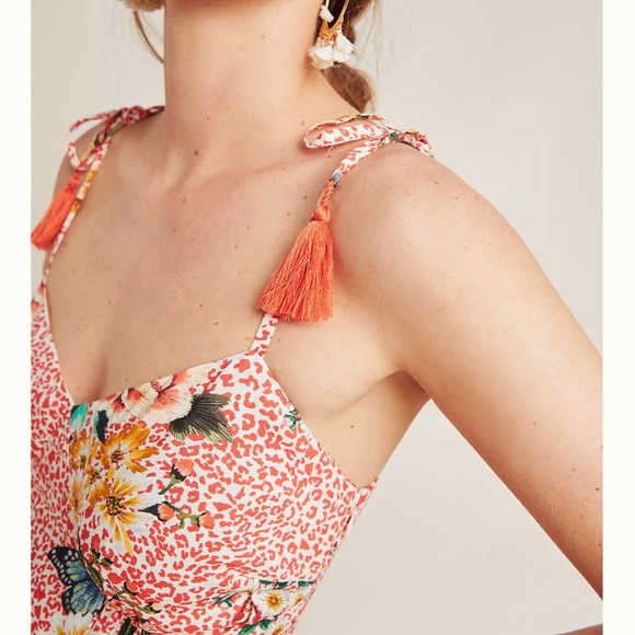 NWT Farm Rio for Anthropologie Verbena MIDI Dress Small - Picture 3 of 8